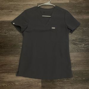 Womens limited edition charcoal Catarina scrub top
